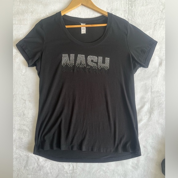 Nashville rhinestone “Nash” large tshirt. Super soft. Like new - Picture 8 of 8